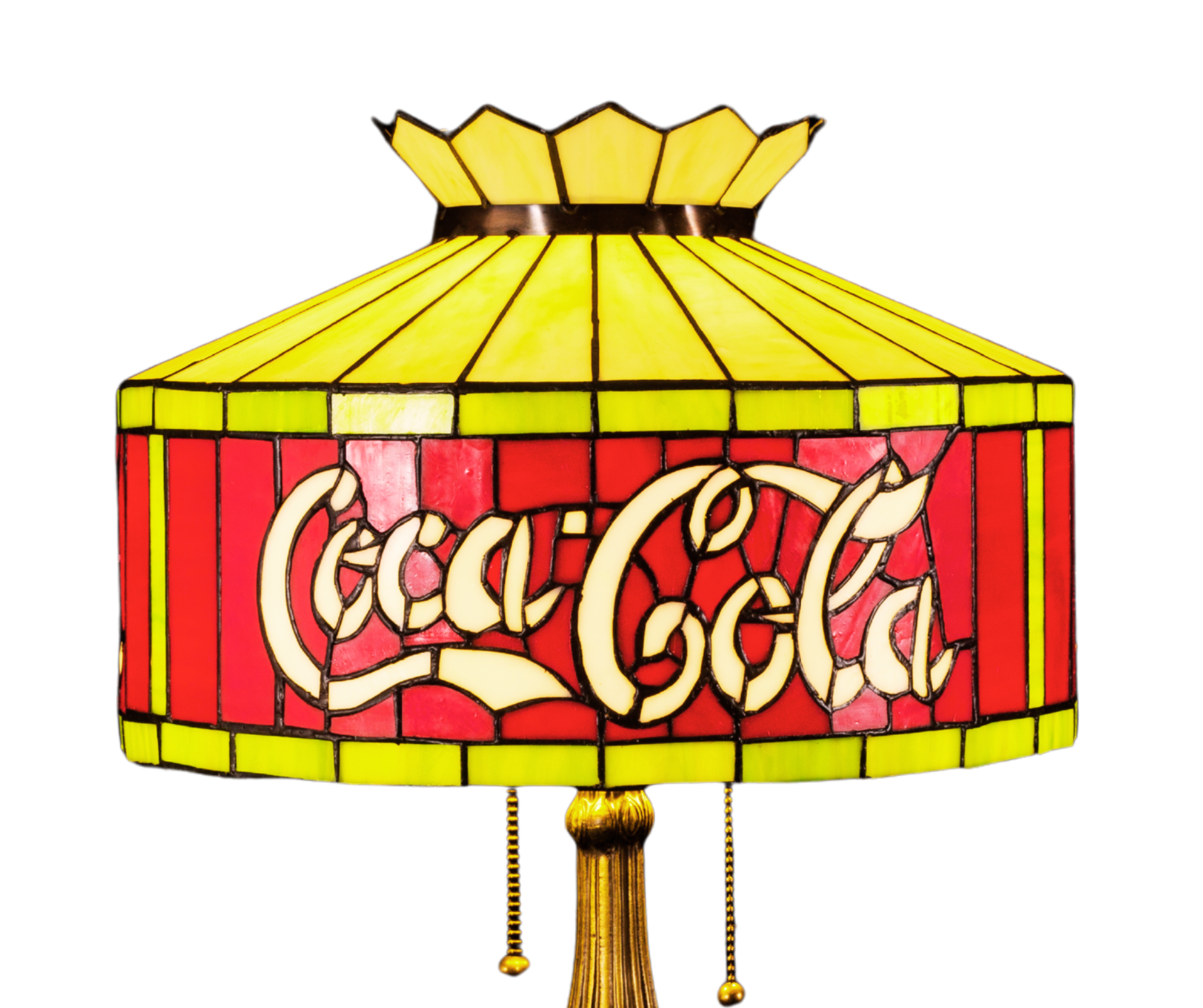 Coca-Cola Stained Glass Table Lamp