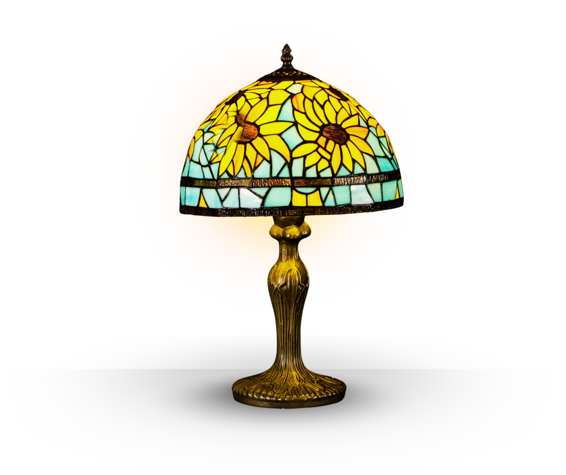 Sunflower Stained Glass Table Lamp