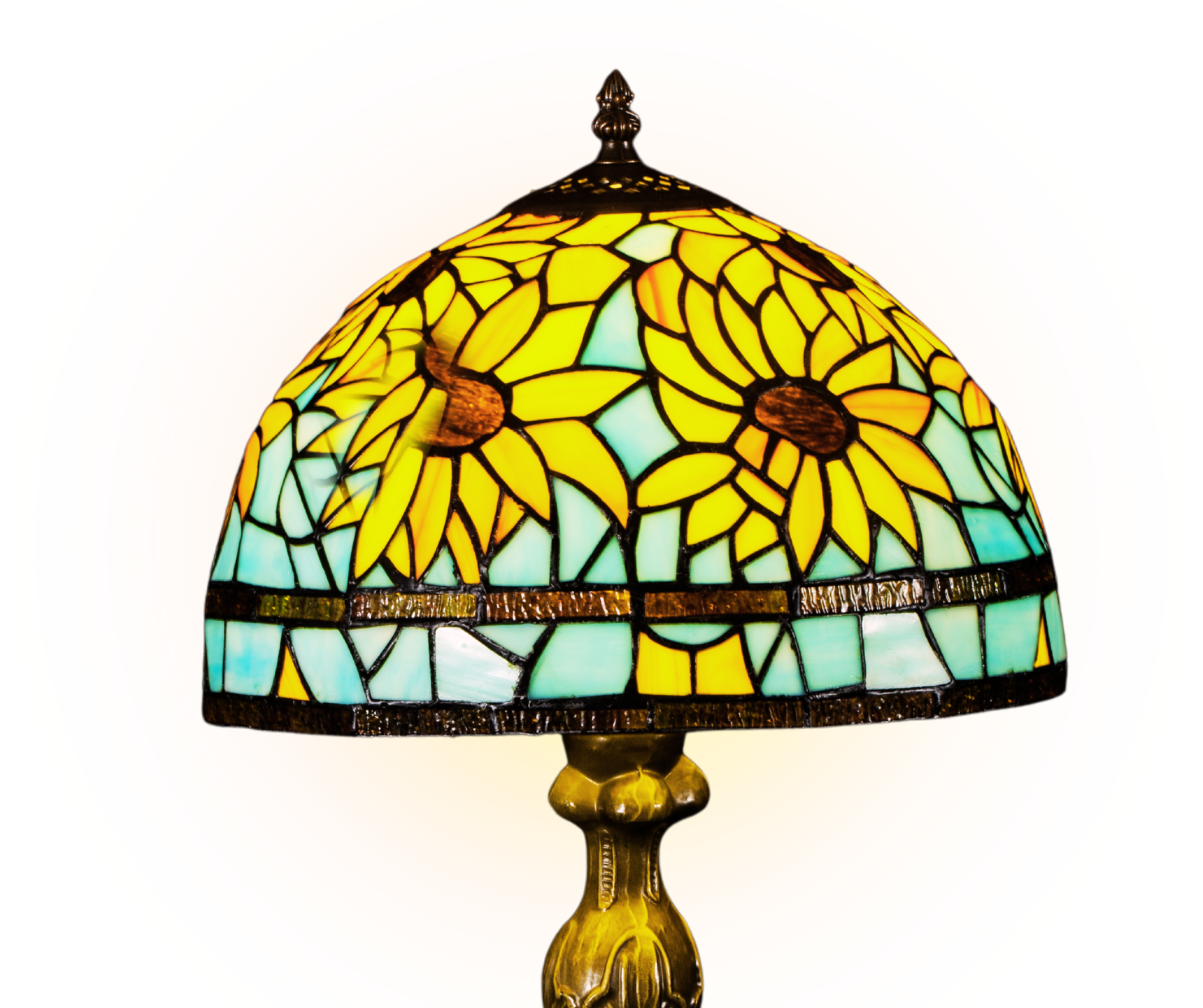 Sunflower Stained Glass Table Lamp
