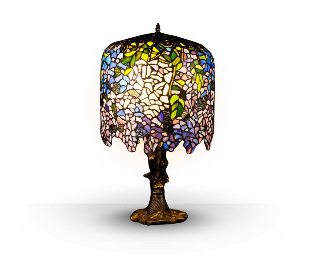 Wisteria Stained Glass Table Lamp