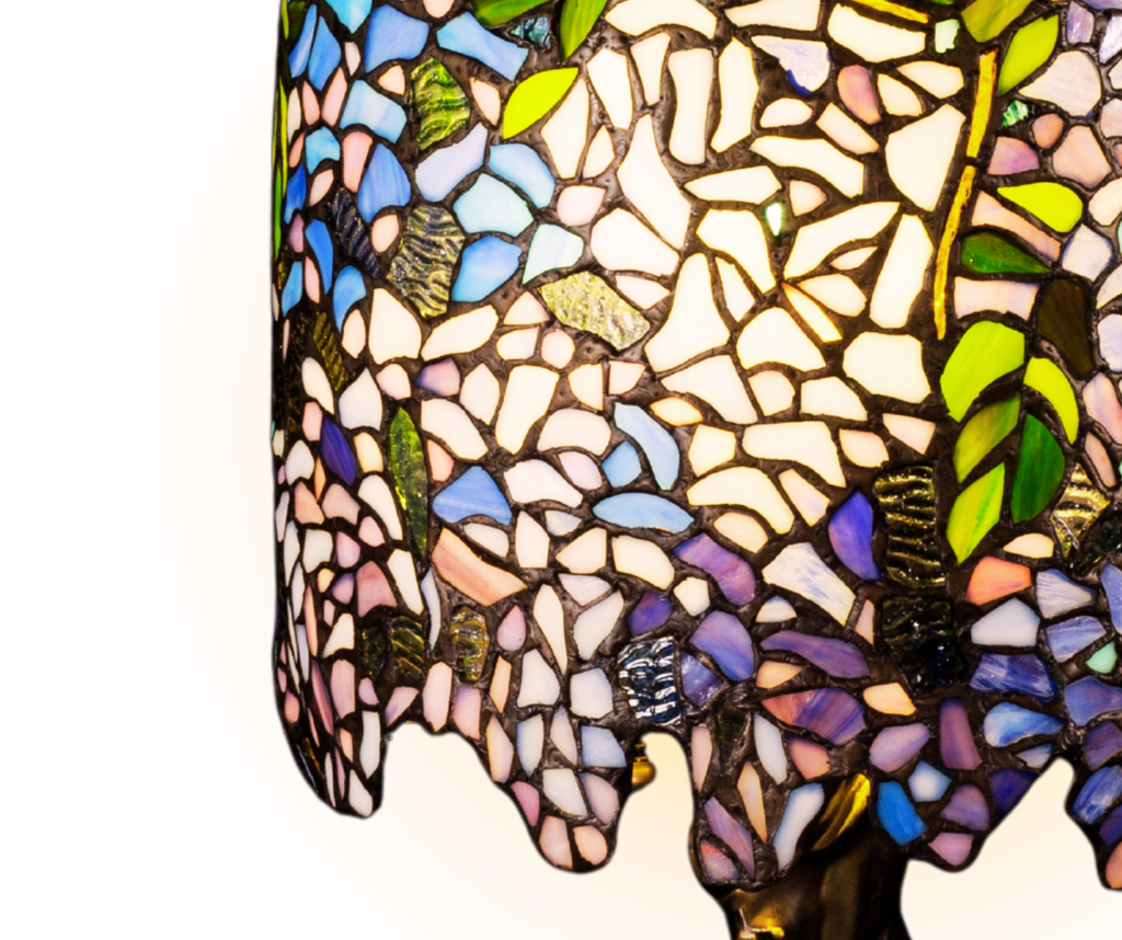 Wisteria Stained Glass Table Lamp