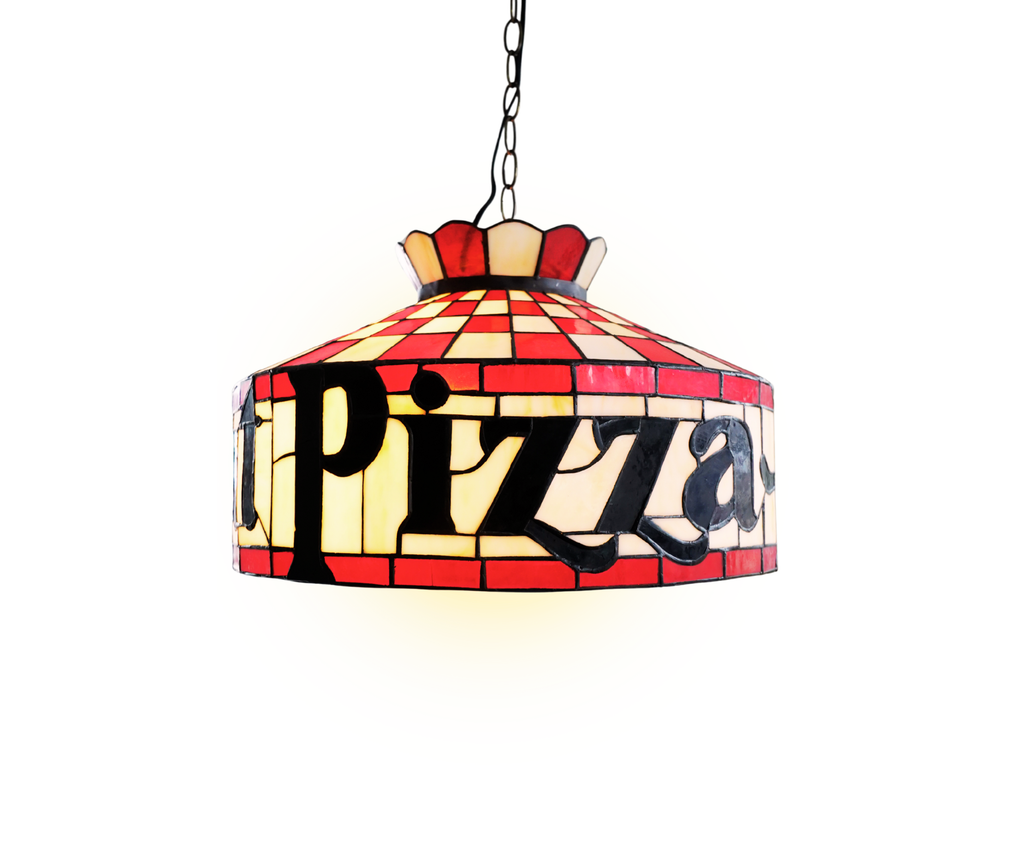Pizza Hut Stained Glass Pendant Lamp