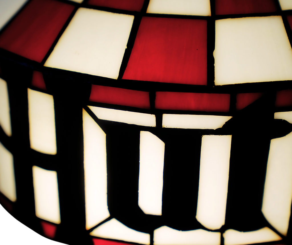 Pizza Hut Stained Glass Pendant Lamp
