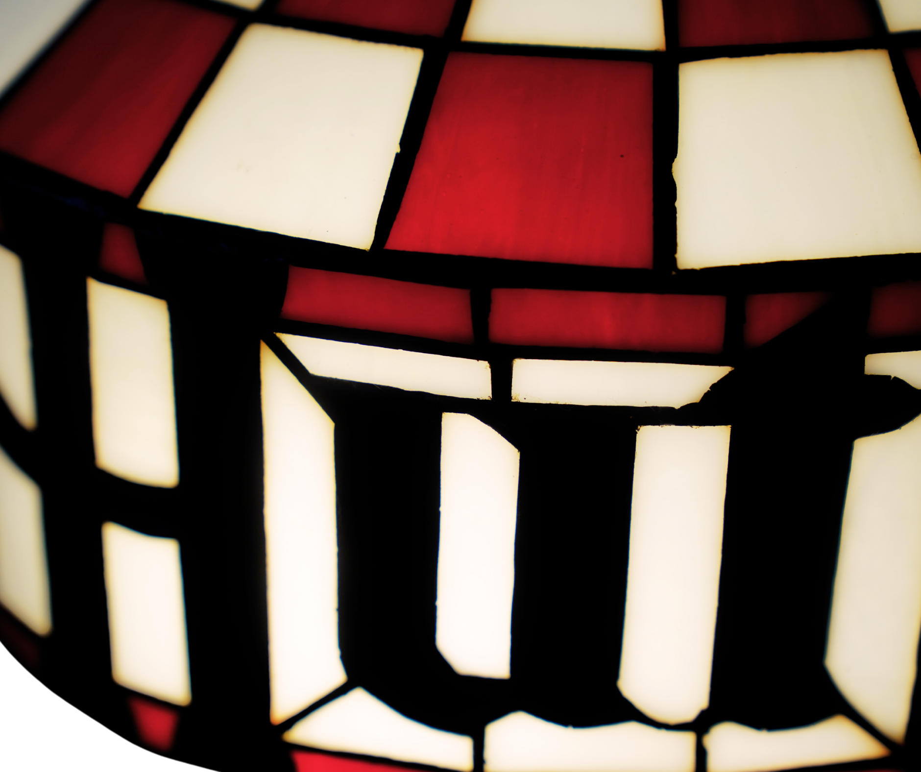 Pizza Hut Stained Glass Pendant Lamp