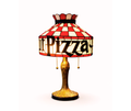 Pizza Hut Stained Glass Table Lamp
