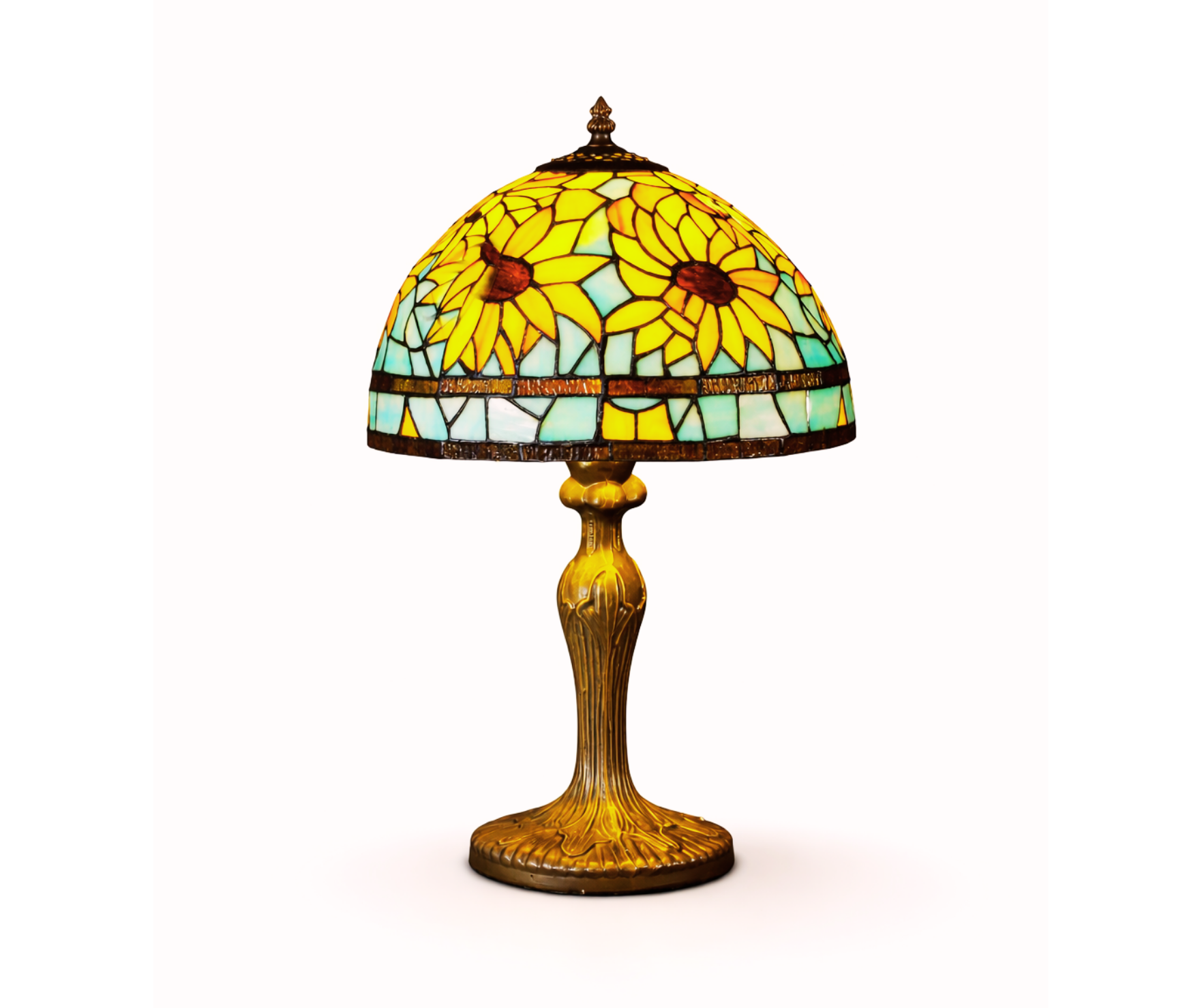 Sunflower Stained Glass Table Lamp