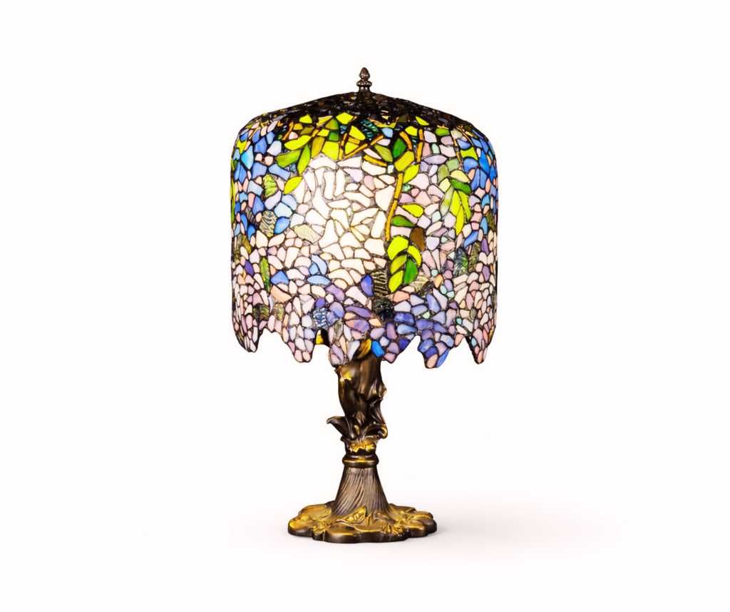 Wisteria Stained Glass Table Lamp