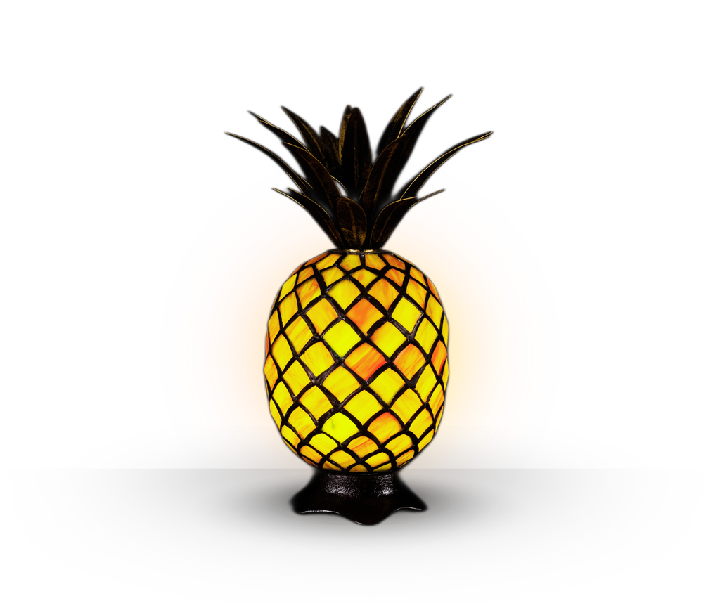 Pineapple Stained Glass Table Lamp