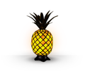Pineapple Stained Glass Table Lamp