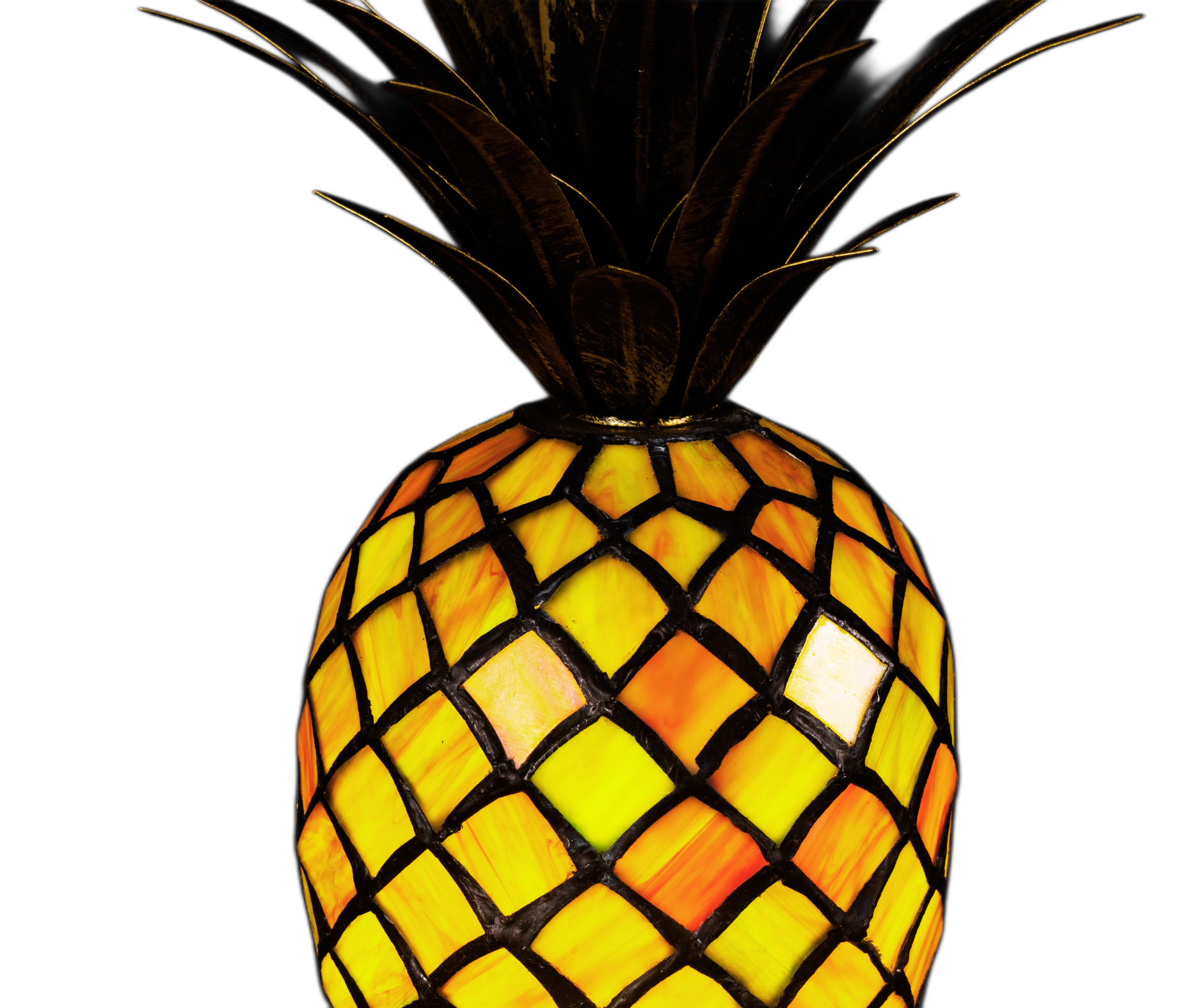 Pineapple Stained Glass Table Lamp