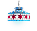 Chicago Flag Stained Glass Pendant Lamp