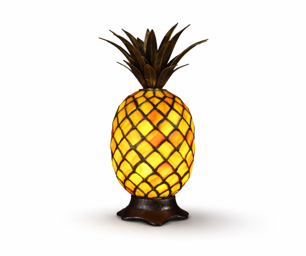 Pineapple Stained Glass Table Lamp