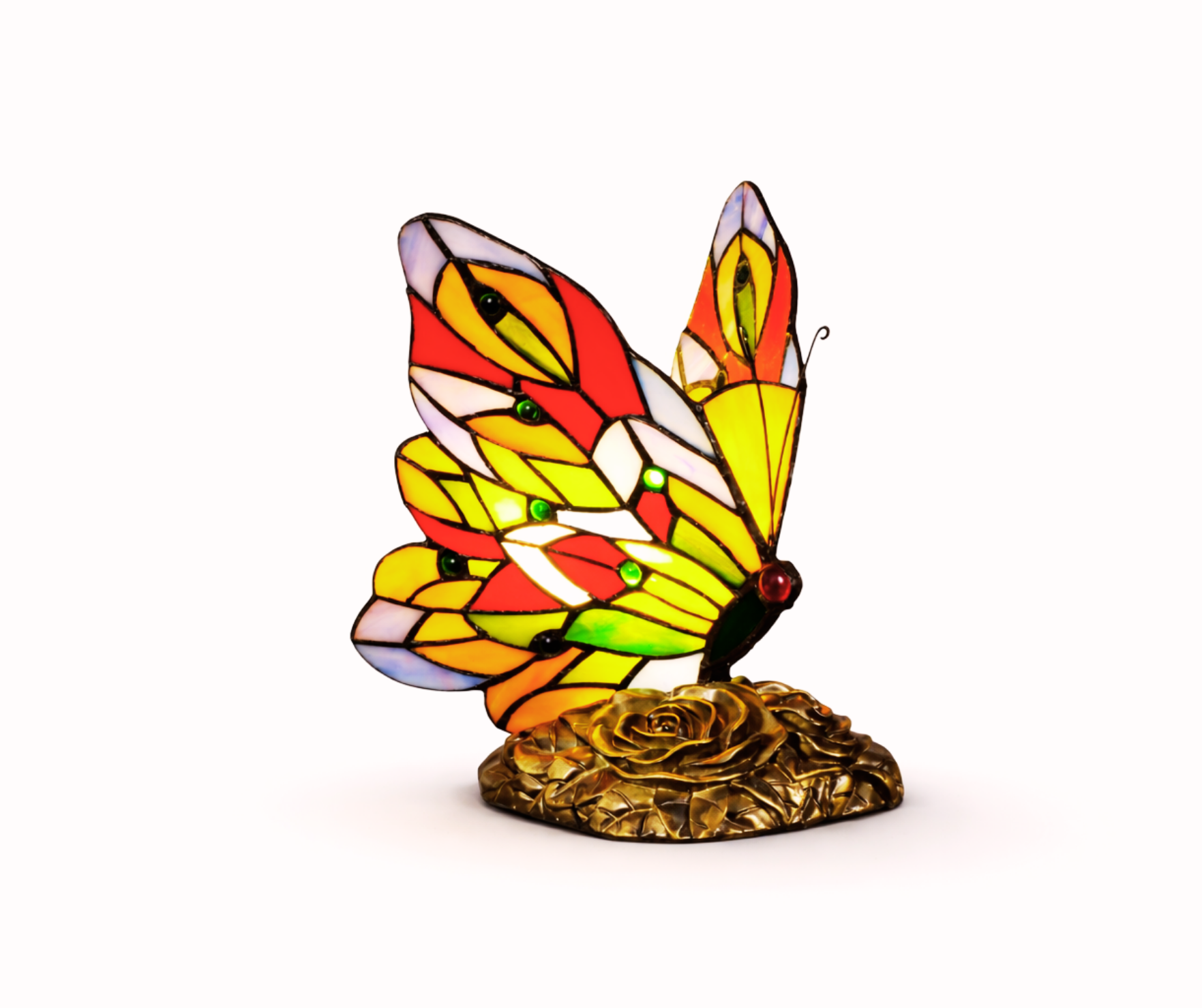 Butterfly Stained Glass Table Lamp