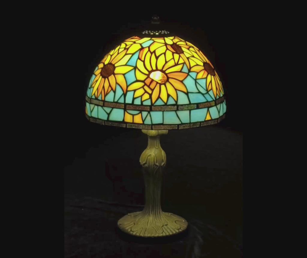 Sunflower Stained Glass Table Lamp